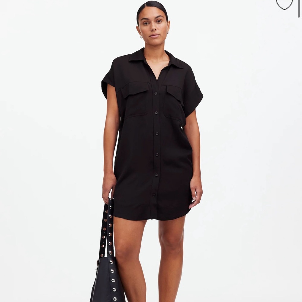 Madewell Black Utility Dress size medium